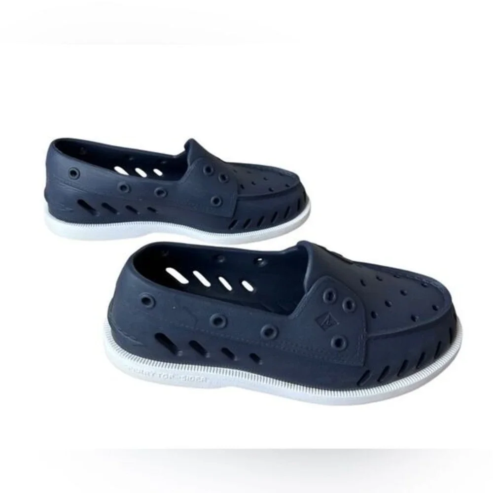 Sperry Top-Sider Molded Blue Navy‎ Float Boat Water Shoes Slip Ons Unisex M5 W7